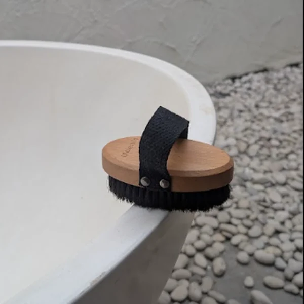 Copper dry body brushing ritual